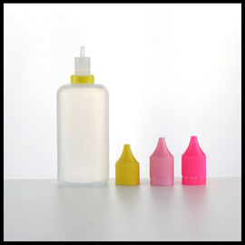 الصين 100ML البولي إثيلين المنخفض الكثافة البلاستيك تصميم جديد Vape زجاجات قبعات السلامة PE شفافة اللون المزود