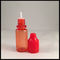 أحمر زجاجة زيت الدخان الأحمر ، 10ML حمض القطارة زجاجات المقاومة قاعدة المزود