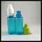 زجاجات بلاستيكية القطارة PET 20ML الأزرق مع غطاء العبث Childproof غير سامة المزود