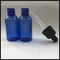 زجاجات القطارة العين الصغيرة الأزرق ، من الضروري النفط زجاجات بلاستيكية فارغة القطارة المزود