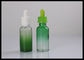E السائل E عصير 30ML الأخضر التدرج الضروري النفط زجاج زجاجات القطارة المزود