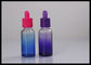 30ML الأزرق الأرجواني التدرج لون الزجاج القطارة زجاجة زجاجة زيت أساسي المزود