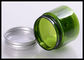 عبوات كريمة الوجه الأخضر الفارغة سعة 50 جرام ، حاويات مستحضرات التجميل البلاستيكية مع أغطية المزود