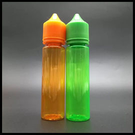 الصين السمين يونيكورن 60ML زجاجة من البلاستيك القطارة حاوية بخار اللون الأخضر / البرتقالي السائل المزود