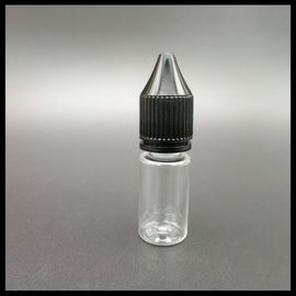 الصين زجاجات 10ML RV البلاستيك يونيكورن ، قبعات سوداء زجاجة بالتنقيط يونيكورن لسائل E المزود